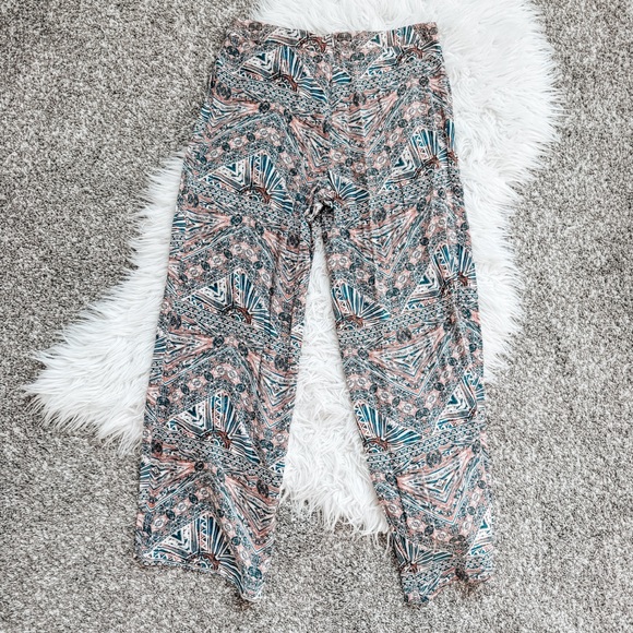 Forever 21 | Pastel Boho Palazzo Style High Waist Pants - Picture 4 of 6